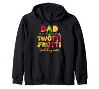 Dad Of the Twotti Frutti Cute 2nd Birthday Family Matching Zip Hoodie