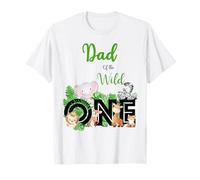 Dad of The Wild One | Zoo's Happy Birthday Jungle Animal T-Shirt