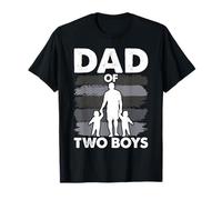 Dad of Two Boys Daddy 2 Sons Father's Day T-Shirt