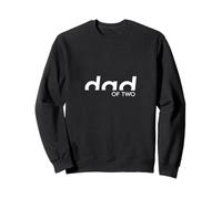 Dad of Two Funny Illustration Sweatshirt