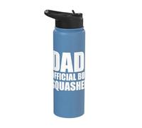Dad: Official Bug Squasher - Heroic Dad Chore Apparel Stainless Steel Insulated Water Bottle