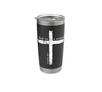 Dad On A Mission Christian Dad Proverbs Cross Religion Papa Stainless Steel Insulated Tumbler