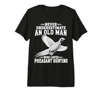 Dad Pheasant Hunt Upland Bird Hunting Dog Hunter Premium T-Shirt