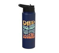 Dad Police Officer Legend Stainless Steel Insulated Water Bottle