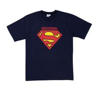 Dad Power T-Shirt for Men - Superman Logo Father Shirt Crew Neck Top Blue, blue, M