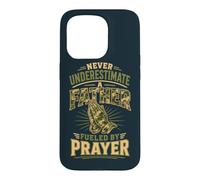 Dad Prayer Warrior Father Faith Christian Spiritual Believer Case for iPhone 15 Pro