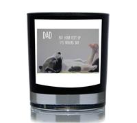 Dad, Put Your Feet Up It's Father's Day, Puppy 20cl Candle 60 SECOND MAKEOVER Black One Size