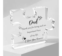 Dad Puzzle Acrylic Birthday Gifts for Daughter's Papa Gift on Father's Day, Valentine's Day, and Christmas