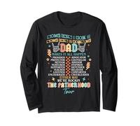 Dad Rock Makes It Happen Fathers Day Fatherhood Tour Life Long Sleeve T-Shirt