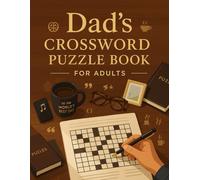 Dad’s Crossword Puzzle Book for Adults: 50 Large-Print Puzzles with Funny Dad Jokes & Inspiring Quotes | Brain-Boosting Gift for Dads, Grandpas & Puzzle Lovers