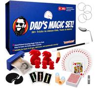 Dad’s Magic Set - 50 Awesome Magic Tricks for Dads to Amaze the Whole Family - Easy to Learn - Video Tutorials by a Pro Magician - Fun Gift for Dad or Grandad for Father's Day, Birthdays, Christmas