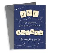 dad scrabble Christmas Card 16944