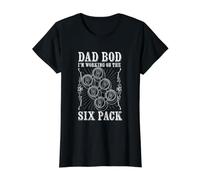 Dad Six Pack Value Graphic T-Shirt, Women, Black, L
