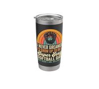 Dad Softball Funny Father's Day Son Baseball Matching Stainless Steel Insulated Tumbler
