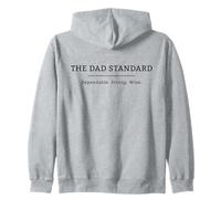 Dad Standard Father's Day Strong Wise Fatherhood Graphic Zip Hoodie