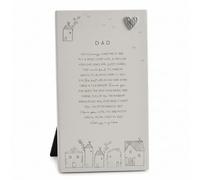 Dad Standing Plaque with Sentimental Quote, Elegant Illustrations, Heartfelt Keepsake Gift for Father's Day