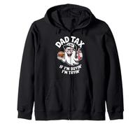 Dad Tax If I'm Buyin' I'm Tryin' Ghost Fun Zip Hoodie