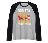 Dad Tax Making Sure It's Not Poison Men Funny Father's Day Raglan Baseball Tee