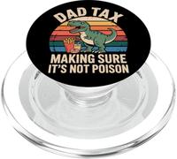 Dad Tax T-Rex Funny Father Fast Food Retro Sunset Design PopSockets PopGrip for MagSafe