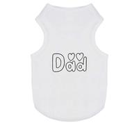 'Dad Text' Pet Dog/Cat T-Shirt (PT00065501)