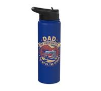Dad The Firefighter The Myth The Legend Stainless Steel Insulated Water Bottle