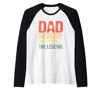 Dad The Golfer The Myth The Legend Raglan Baseball Tee