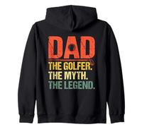 Dad The Golfer The Myth The Legend Zip Hoodie