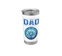 Dad The Man Myth Legend Cool Nautical Compass Father's Day Stainless Steel Insulated Tumbler