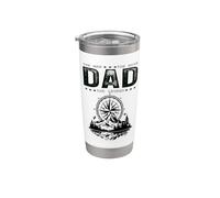 Dad The Man Myth Legend Mountain Compass Cool Father's Day Stainless Steel Insulated Tumbler