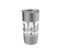 Dad - The Man, Myth, Legend Text Graphic Stainless Steel Insulated Tumbler
