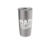 Dad - The Man, Myth, Legend Text Graphic Stainless Steel Insulated Tumbler