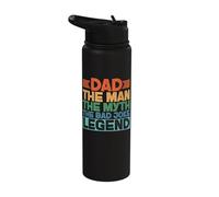 Dad The Man The Myth The Bad Joke Legend Stainless Steel Insulated Water Bottle