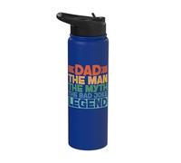 Dad The Man The Myth The Bad Joke Legend Stainless Steel Insulated Water Bottle