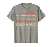 Dad The Man The Myth The Bowling Legend Bowler Fathers Day T-Shirt, Men, Slate Grey, 3X-Large