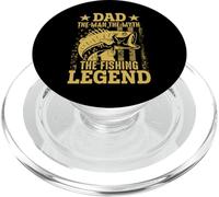 Dad The Man The Myth The Fishing Legend PopSockets PopGrip for MagSafe