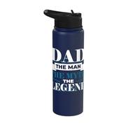 Dad The Man The Myth The Legend Father's Day Stainless Steel Insulated Water Bottle
