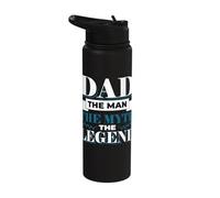 Dad The Man The Myth The Legend Father's Day Stainless Steel Insulated Water Bottle