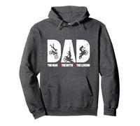 Dad The Man The Myth The Motocross Legend for Biker Papa Pullover Hoodie
