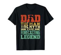 Dad The Man The Myth Weather Forecaster Legend T-Shirt