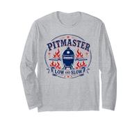 Dad the Pitmaster Outdoor Kamado Ceramic Low and Slow Long Sleeve T-Shirt