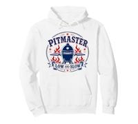 Dad the Pitmaster Outdoor Kamado Ceramic Low and Slow Pullover Hoodie