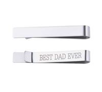 Dad Tie Pin Gifts for Daddy Dad Fathers Day Gift for Dad Daddy Birthday Retirement Gifts for Papa Father Silver Tie Clip Bar Gifts for Daddy Dad Love You Dad Gifts for Men Papa Father