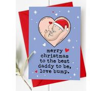 Dad to Be Christmas Card from Bump