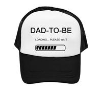 Dad to Be, Expecting Dad Gift, New Dad Gift, Adjustable Mesh Cap, Baseball Cap, Hat. (Polyester, Black)
