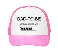 Dad to Be, Expecting Dad Gift, New Dad Gift, Adjustable Mesh Cap, Baseball Cap, Hat. (Polyester, Pink)