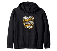 Dad-to-be WE'RE PREGNANT BUT MOSTLY HER Pregnancy Zip Hoodie