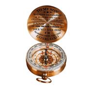 Dad To Son Enjoy The Ride Compass Copper Compass Christmas Gift For Son Vintage Style