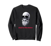 Dad to the Bone Fathers Day Cool Skull King Daddy Father Sweatshirt