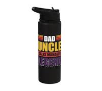 Dad, Uncle, Sales Manager, Legend Stainless Steel Insulated Water Bottle