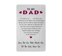 Dad Valentines Day Card from Son - Birthday Gift from Son to Dad Wedding Easter Father's Day Thanksgiving Presents
